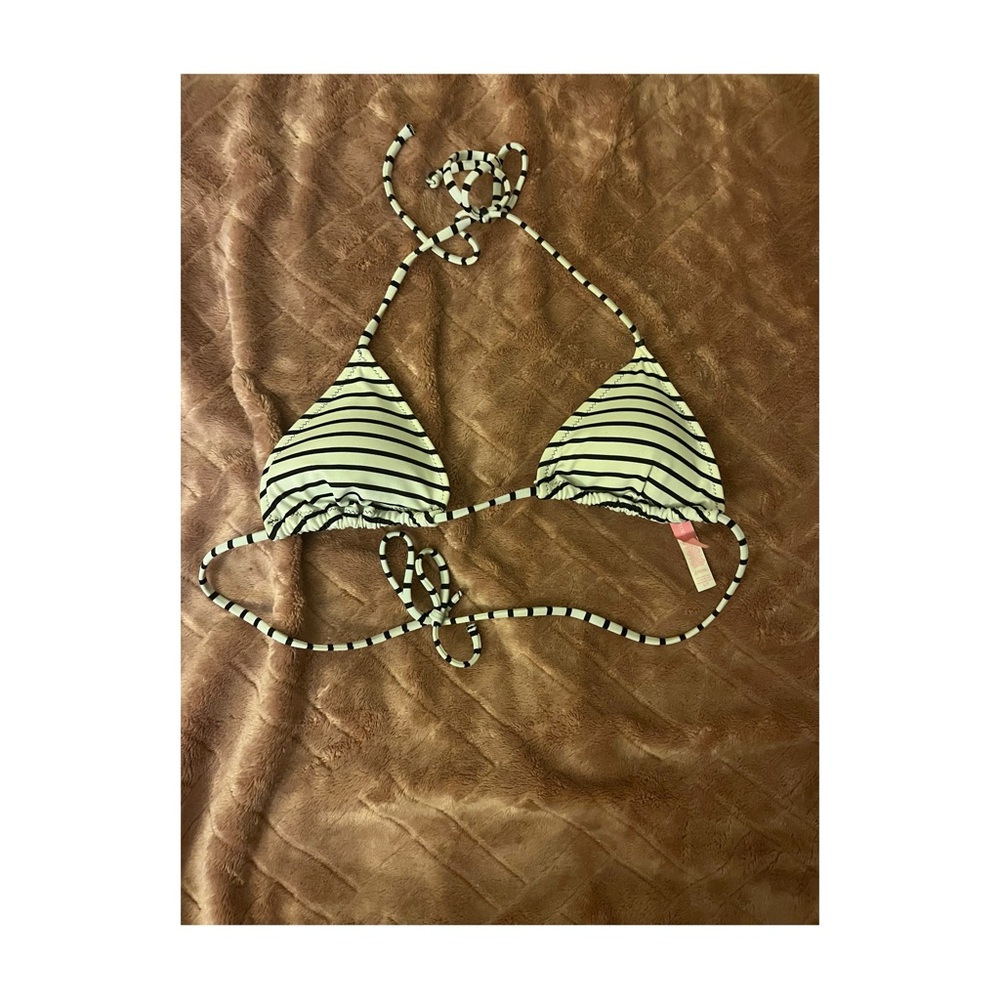 Victoria's Secret Monochrome Striped Bikini Top